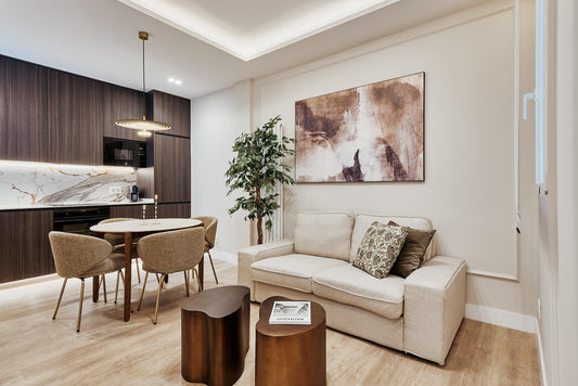 Piso de diseño en Madrid con interiorismo contemporáneo en la calle Príncipe de Vergara