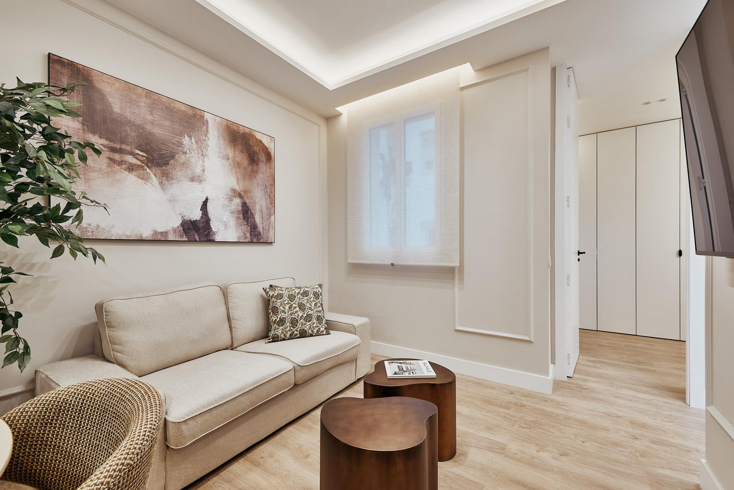 Piso de diseño en Madrid con interiorismo contemporáneo en la calle Príncipe de Vergara
