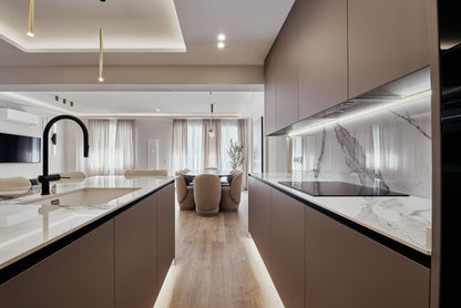 Piso de diseño en Madrid con terraza y diseño contemporáneo en la calle Ayala