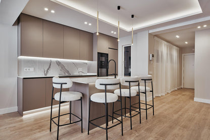 Piso de diseño en Madrid con terraza y diseño contemporáneo en la calle Ayala