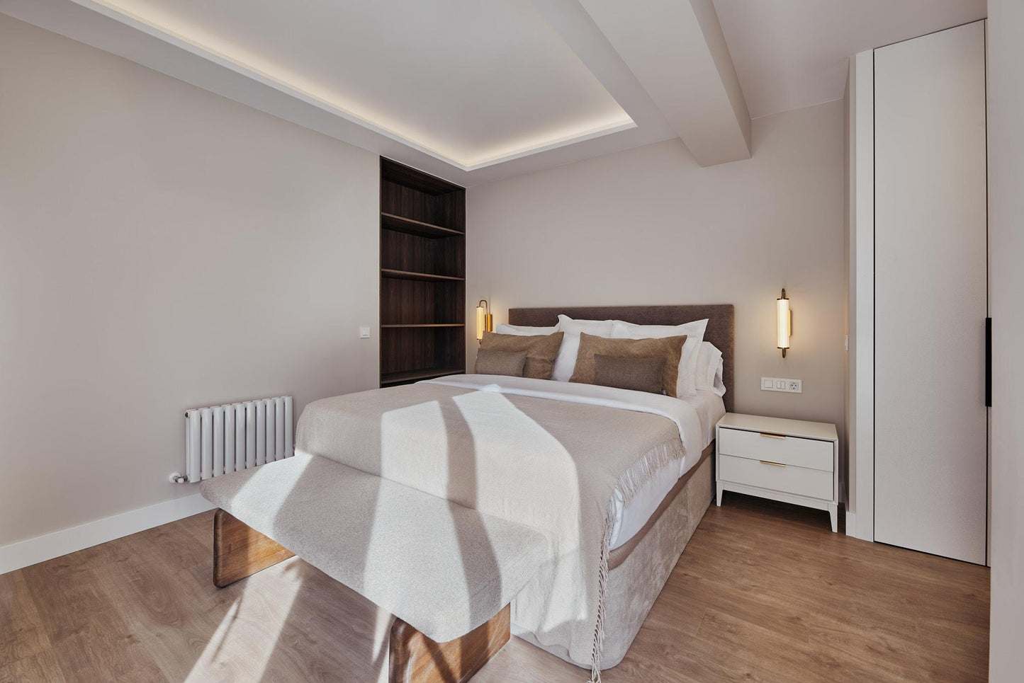 Piso de diseño en Madrid con terraza y diseño contemporáneo en la calle Ayala