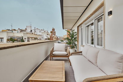 Piso de diseño en Madrid con terraza y altura privilegiada en la calle Maldonado