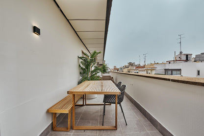 Piso de diseño en Madrid con terraza y altura privilegiada en la calle Maldonado