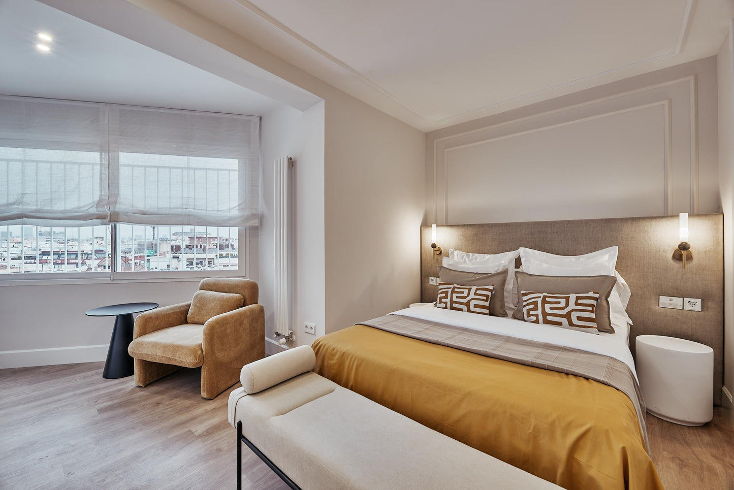 Piso de diseño en Madrid con terraza y vistas despejadas en la calle Alcalá