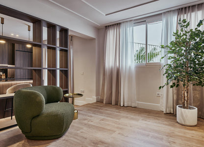 Piso de diseño en Madrid con terraza y vistas despejadas en la calle Alcalá