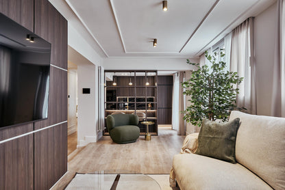 Piso de diseño en Madrid con terraza y vistas despejadas en la calle Alcalá