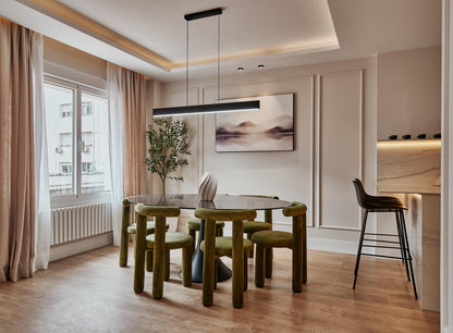 Piso de diseño en Madrid con cocina abierta de diseño en la calle Ibiza