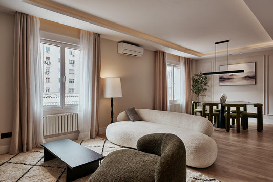 Piso de diseño en Madrid con cocina abierta de diseño en la calle Ibiza