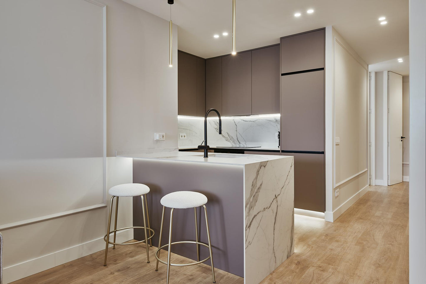Piso de diseño en Madrid con terrazas privadas en la calle Alcalá