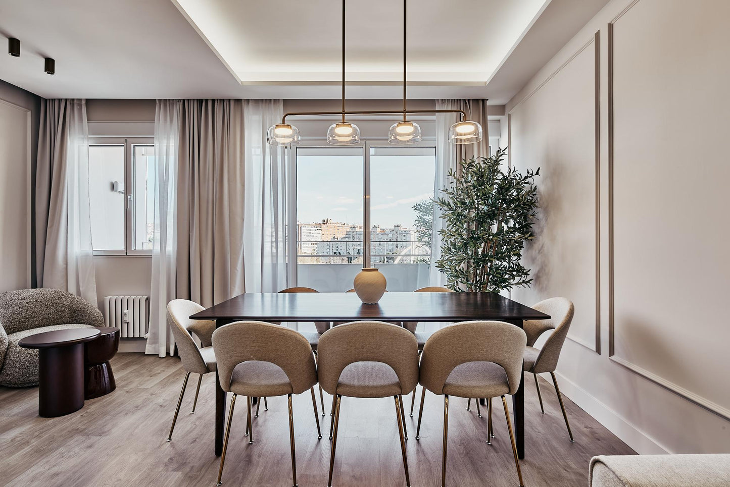 Piso de diseño en Madrid con terrazas privadas en la calle Alcalá