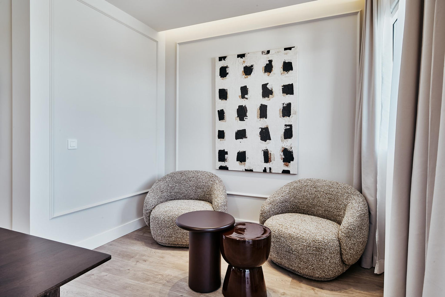 Piso de diseño en Madrid con terrazas privadas en la calle Alcalá