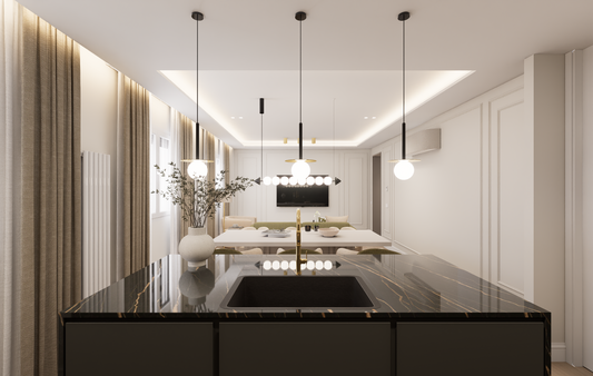 Piso luminoso en Madrid de diseño contemporáneo junto al Retiro en la calle Fernán González