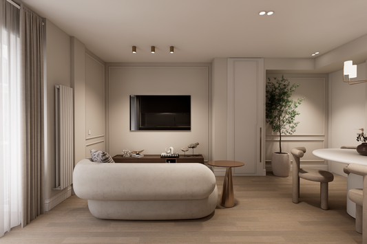 Piso de diseño en Madrid con interiorismo contemporáneo en la calle Piamonte