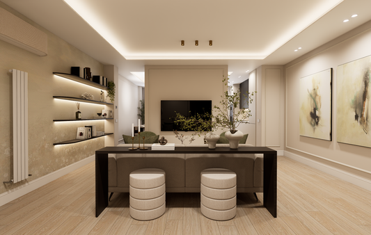 Piso de diseño en Madrid con diseño contemporáneo y amplitud en la calle Princesa