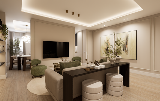 Piso de diseño en Madrid con diseño contemporáneo y amplitud en la calle Princesa