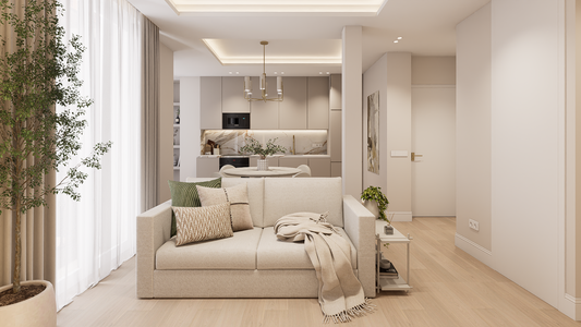 Piso de lujo en Madrid con balcones exteriores en la calle Alcalá