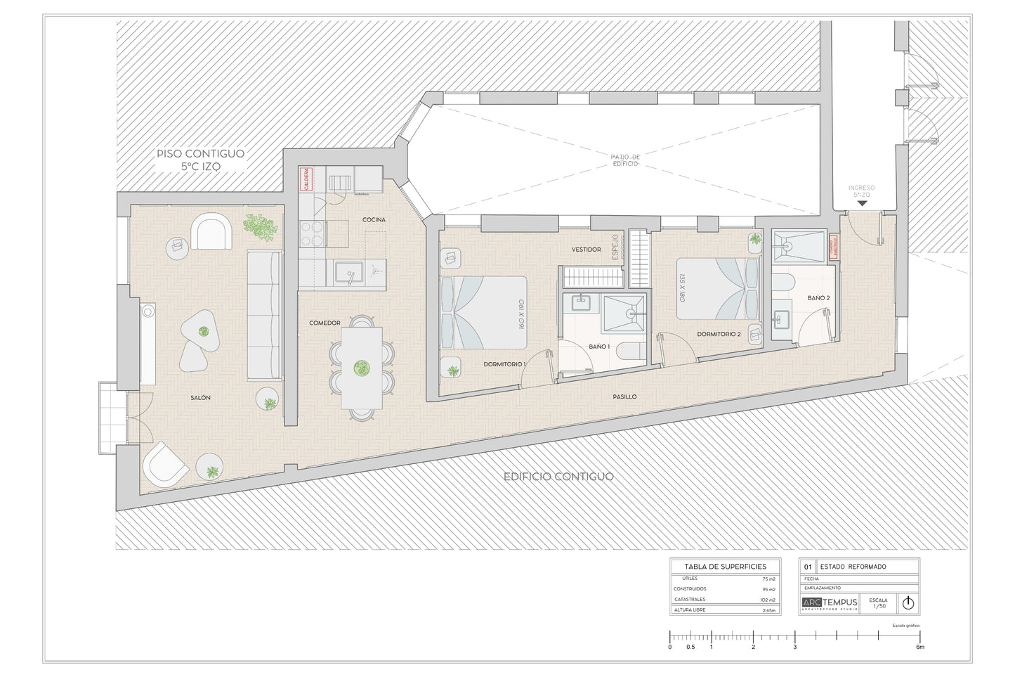 Piso de lujo en Madrid con balcón y luz natural en Calle Hermosilla