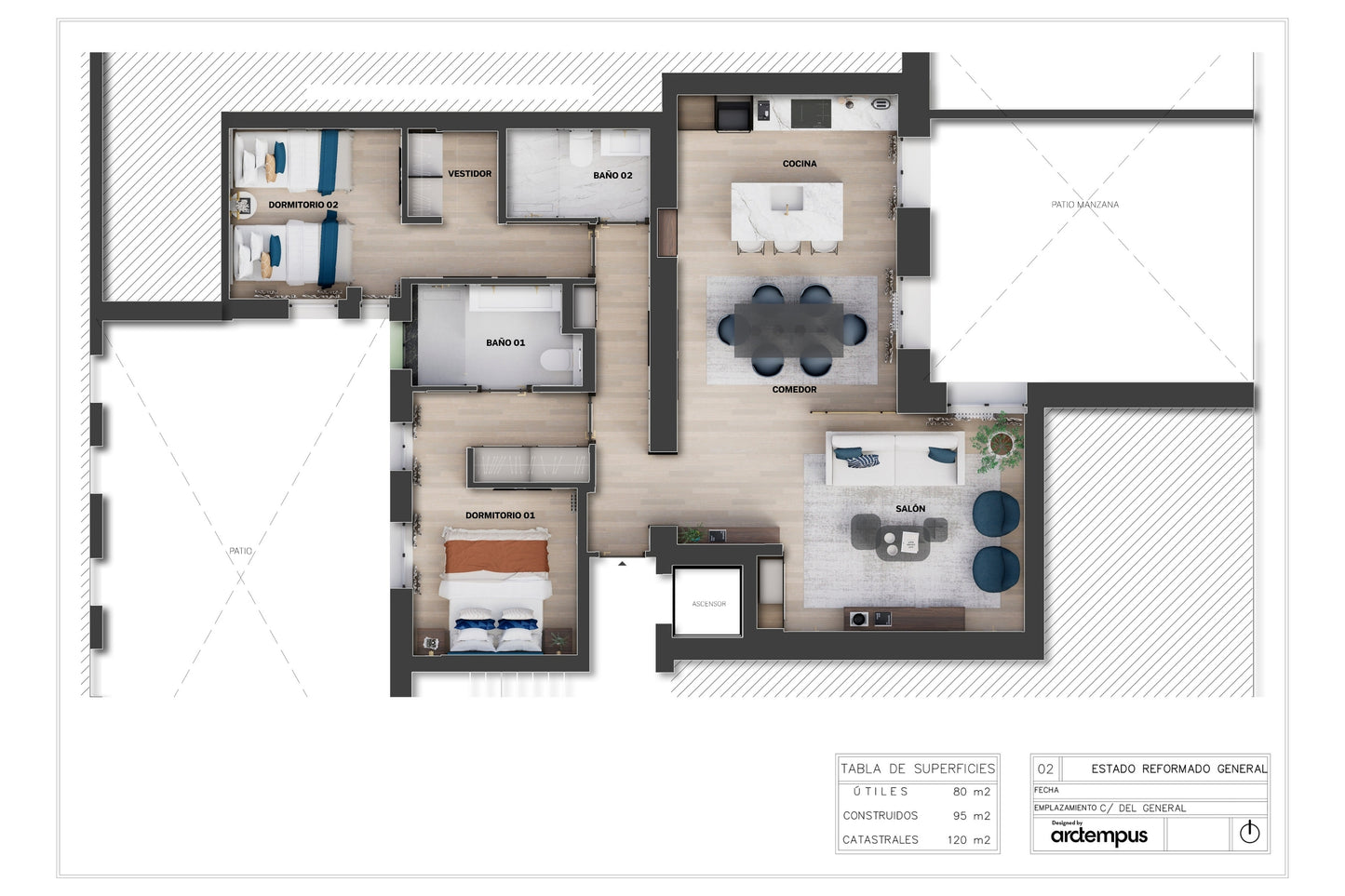 Piso de lujo en Madrid con diseño contemporáneo en Calle General Oráa