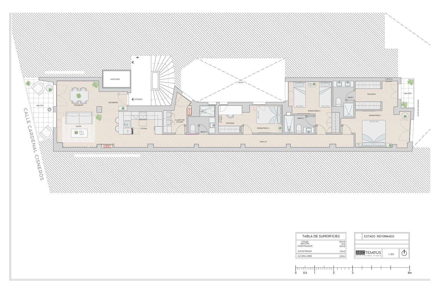 Piso de lujo en Madrid con encanto clásico en Calle Cardenal Cisneros
